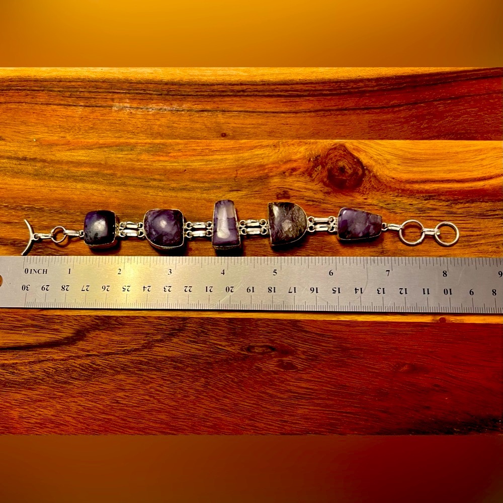 Amethyst Gemstone Bracelet - image 2